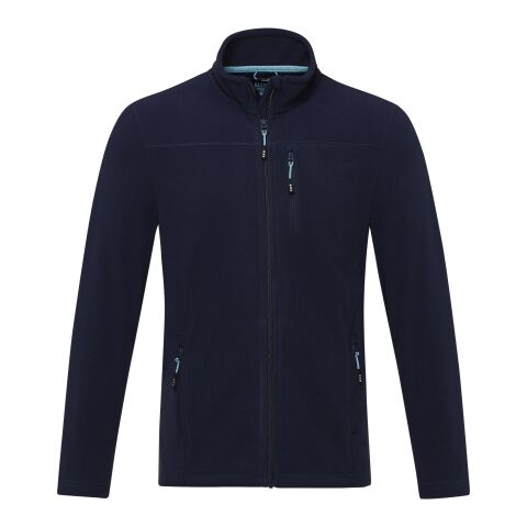 Amber men's GRS recycled full zip fleece jacket Standard | Navy | L | No Branding | not available | not available