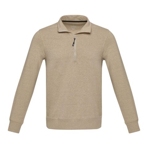 Tin unisex Aware™ recycled quarter zip sweater  Standard | Oatmeal | 2XS | No Branding | not available | not available | not available