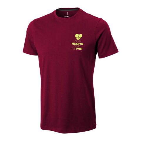Nanaimo short sleeve men&#039;s t-shirt Standard | Burgundy | XL | No Branding | not available | not available | not available