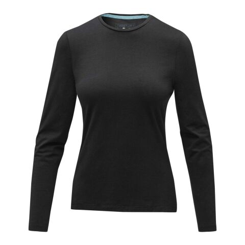 Ponoka long sleeve women&#039;s organic t-shirt Standard | Solid black | 3XL | No Branding | not available | not available | not available