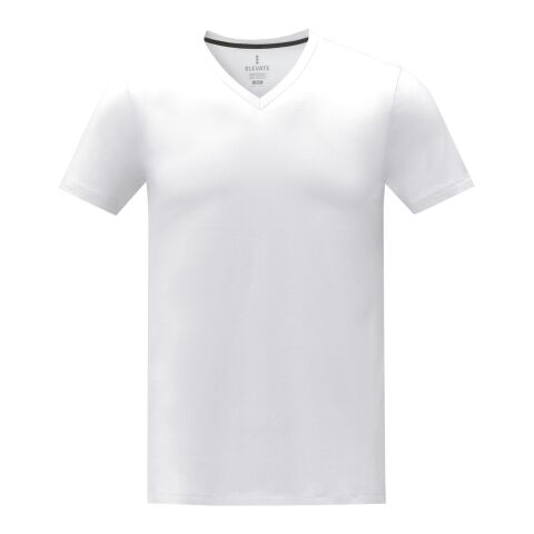 Somoto short sleeve men's V-neck t-shirt White | XS