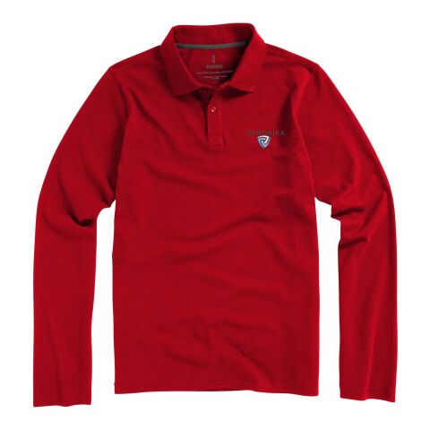 Oakville Long Sleeve Polo  Red | XS