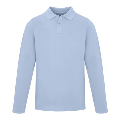 Oakville long sleeve men's polo Mist Blue | XL