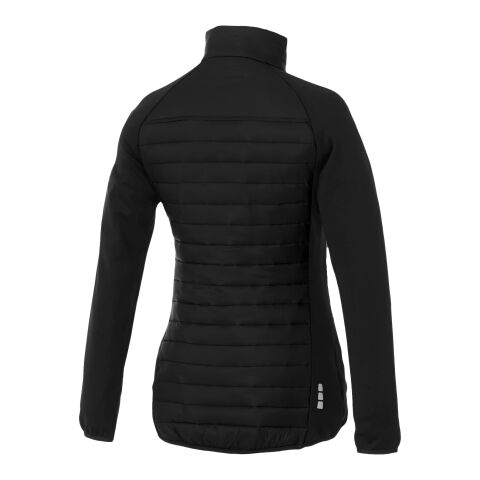 Banff women&#039;s hybrid insulated jacket Standard | Solid black | L | Direct to Film | left bicep | 40 mm x 40 mm | 100