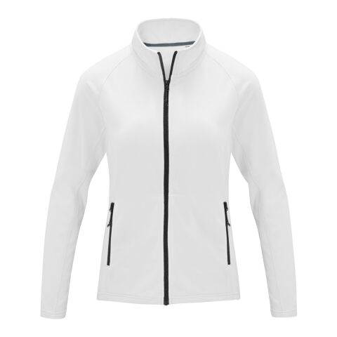 Zelus women&#039;s fleece jacket Standard | White | M | 1-color Screen Print | right chest | 80 mm x 80 mm