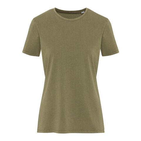 Nanaimo 160 g/m2 short sleeve washed women's t-shirt Standard | Forest Green2 | XXL | No Branding | not available | not available | not available