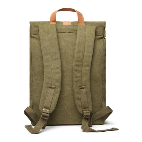 VINGA Bosler canvas backpack green | No Branding | not available | not available