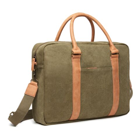 VINGA Bosler canvas computer bag green | No Branding | not available | not available