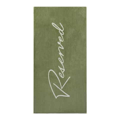 Vinga Lounge chair towel green-white | No Branding | not available | not available | not available
