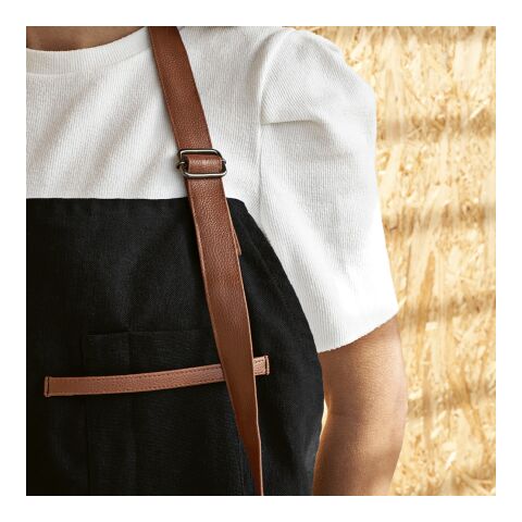 Goya Apron rCotton 300gsm and rPU details Solid black | No Branding | not available | not available | not available