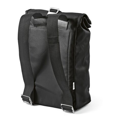 Berlin Backpack 23L rCotton 340gsm and rPU. Fits 17&quot; laptop Solid black | No Branding | not available | not available | not available