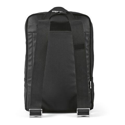 Vienna Backpack 23L rCotton 340gsm and rPU. Fits 17&quot; Laptop Solid black | No Branding | not available | not available | not available