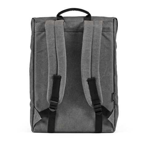Prague Backpack 25L rCotton. Hook closure. Fits 17" laptop Dark grey | No Branding | not available | not available | not available
