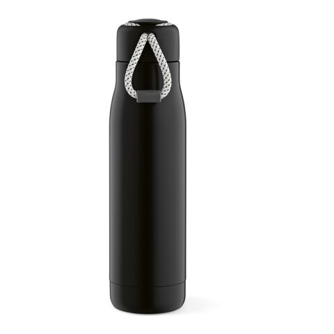Lena Bottle rSS 570ml. Double wall and Leakproof. rPET handle Black | No Branding | not available | not available | not available