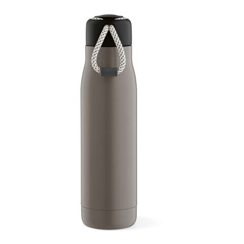 Lena Bottle rSS 570ml. Double wall and Leakproof. rPET handle Grey