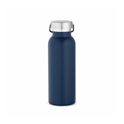 Sado Bottle rSS 560ml. Double wall and leakproof. Lid with hanlde Navy blue