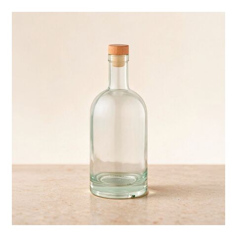 Piave Glass Bottle 800ml. Wooden lid Transparent
