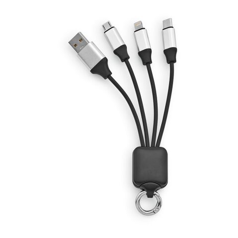 Sagan 4-in1 Cable rTPR. Backlit logo and hanging loop Solid black | No Branding | not available | not available | not available
