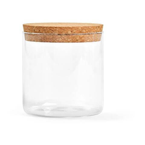 Magritte 500 Canister Borosilicate Glass 580ml. Cork lid Transparent | No Branding | not available | not available | not available