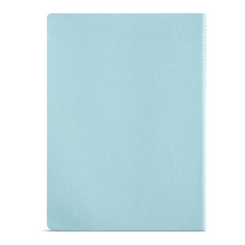Bronte A4 Softcover Notebook rCardboard cover. FSC paper Pastel blue