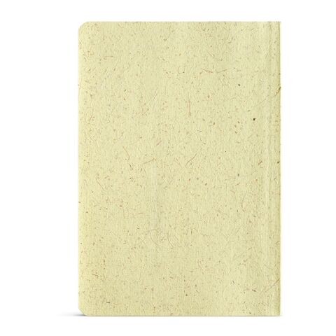 Lewis A5 Notebook Corn Husk cover. 80gsm recycled 196 pages Pastel yellow | No Branding | not available | not available | not available