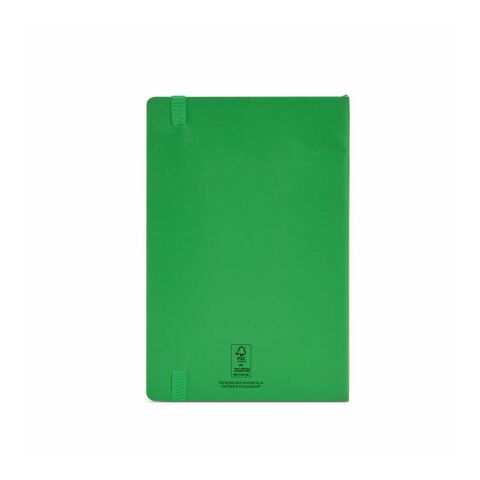 Flaubert A5 Soft Cover rPU Notebook. 70gsm FSC® 160 pages Green