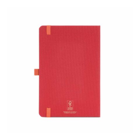 Dickens A5 Hard Cover rPET Notebook. 70gsm FSC® 160 pages clear red