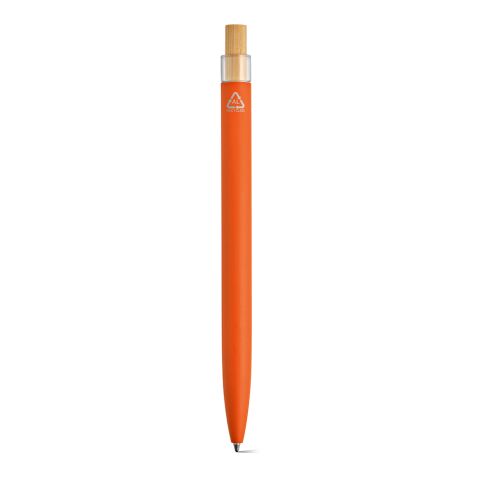 Tolkien Pen rAluminium, Bamboo and rPET. Blue 2km Dokumental® ink Orange