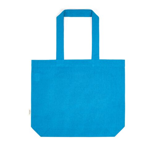 Aconcagua Shopping Bag rCotton 280gsm. 65cm handles and Gusset Light blue