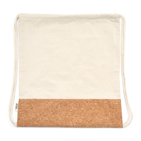 Orizaba Drawstring Bag rCotton 180gsm and Cork Natural | No Branding | not available | not available | not available