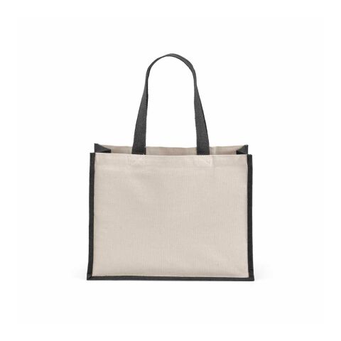 Maglic Shopping Bag. rCotton 300gsm and Jute Solid black