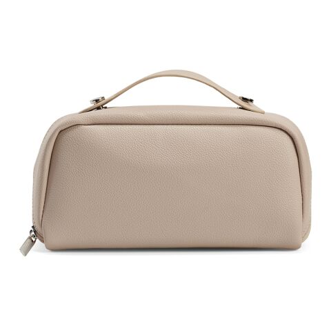 Macao Toiletry Bag 3.5L rLeather with zipper and handle Beige | No Branding | not available | not available | not available