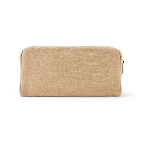 Rio Toiletry Bag 260 gsm Jute with zipper Natural | No Branding | not available | not available | not available