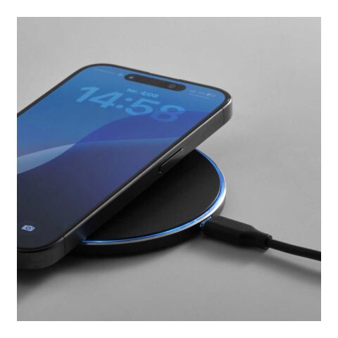 Meitner Wireless Charger rAluminium. 15W. USB-C Port Solid black