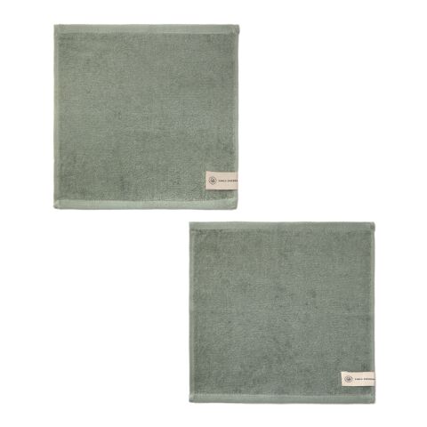VINGA Birch towels 30x30 green | No Branding | not available | not available | not available
