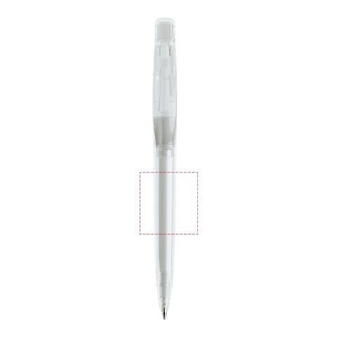 Prodir DS2 push ballpoint pen transparent Transparent | Without Branding | Without Branding | Transparent | Blue