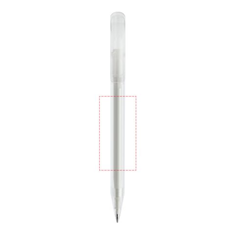 Prodir DS3 twist ballpoint pen frosted Transparent | Without Branding | Without Branding | frosted | Blue
