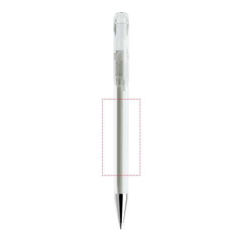 Prodir DS3 twist ballpoint pen transparent Transparent | Without Branding | Without Branding | Chrome finish metal | Black