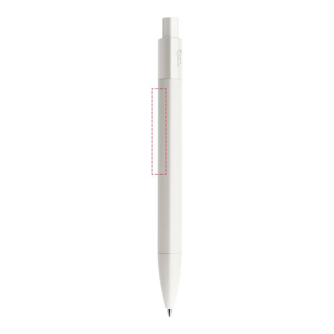 Prodir DS4 push ballpoint pen matt white | Without Branding | Without Branding | Blue