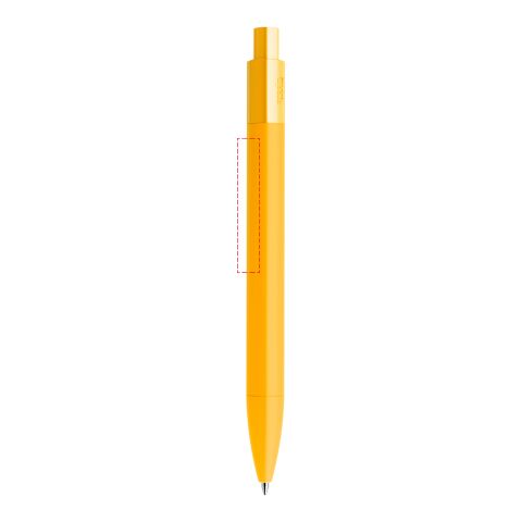 Prodir DS4 push ballpoint pen Soft Touch yellow | Without Branding | Without Branding | Black