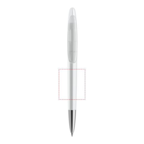Prodir DS5 twist ballpoint pen frosted Transparent | Without Branding | Without Branding | Satin finish metal | Black