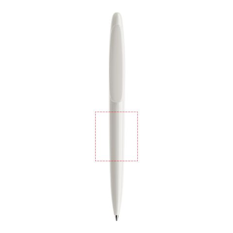 Prodir DS5 twist ballpoint pen polished white | Without Branding | Without Branding | Polished | Blue