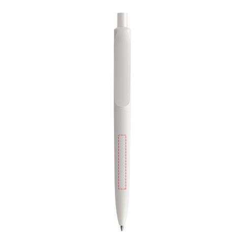 Prodir DS8 push ballpoint pen True Biotic white | Without Branding | Without Branding | Blue