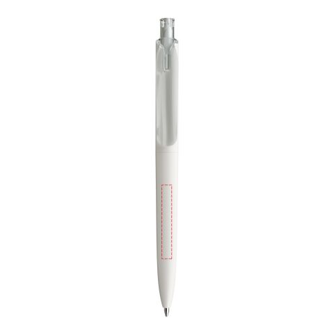 Prodir DS8 push ballpoint pen matt white | Without Branding | Without Branding | Black