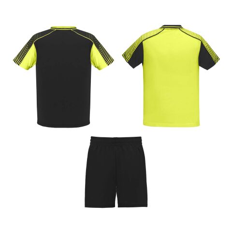 Juve kids sports set Fluor Yellow-Solid black | 4