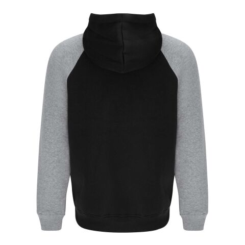 Badet kids two-tone hoodie Standard | Solid black-Heather grey | 3/4 | No Branding | not available | not available | not available