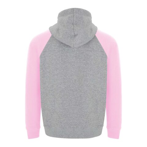 Badet kids two-tone hoodie Heather grey-Light pink | 5/6