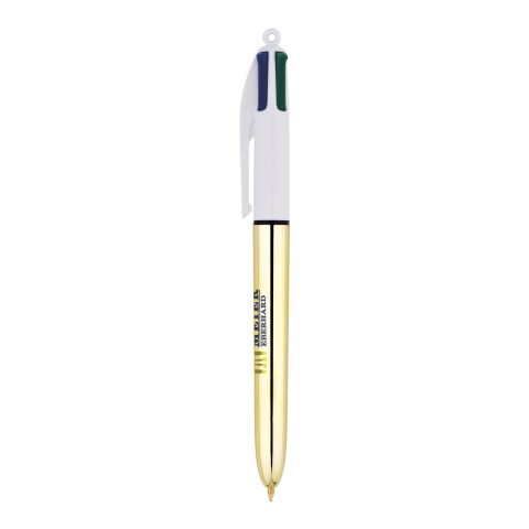 BIC 4 Colours Shine Pen White-gold | No Branding | not available | not available