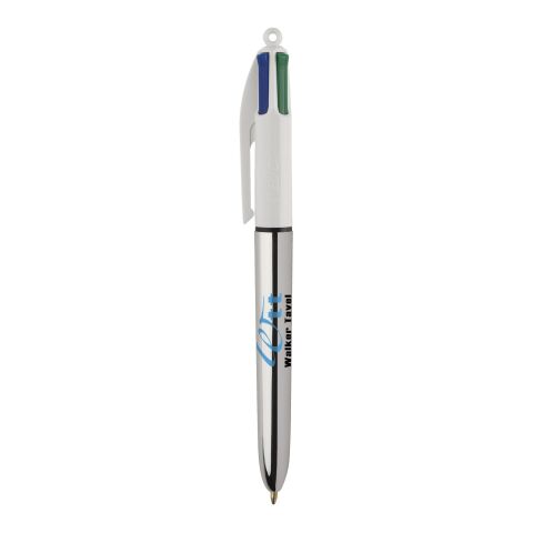 BIC 4 Colours Shine Pen White-metallic silver | No Branding | not available | not available
