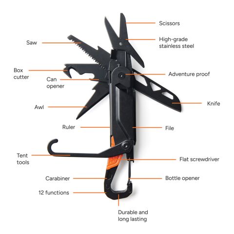 Nordic Drift Adventure Multitool black | No Branding | not available | not available
